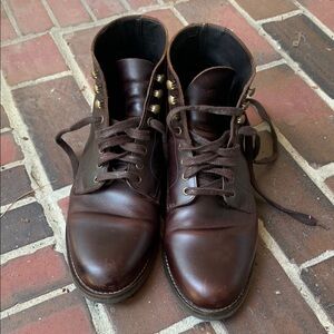 Rhodes (Huckberry) Dean Brown Leather Boots, Size 10